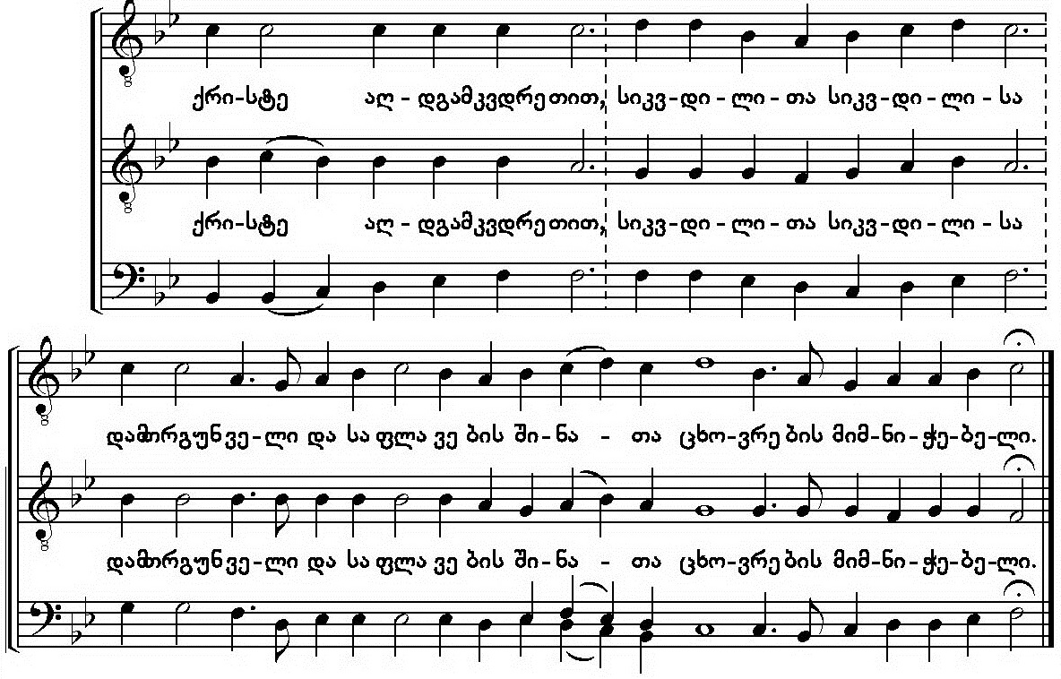 The Georgian Modal System - Georgian Chant